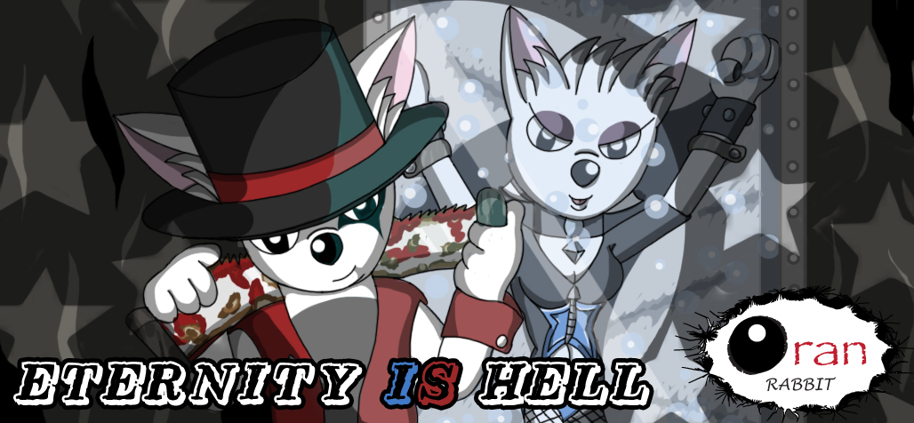 Furry webcomics promo banner for oran rabbit