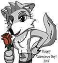 2015 furtail comics cleo coyote valentines day image